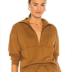 Richer Poorer Terry mock neck sweater